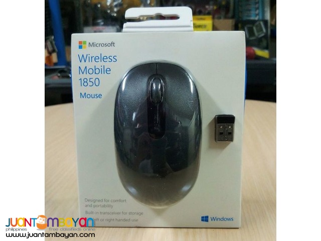 Microsoft Wireless Mobile Mouse 1850 - Black (U7Z-00001)