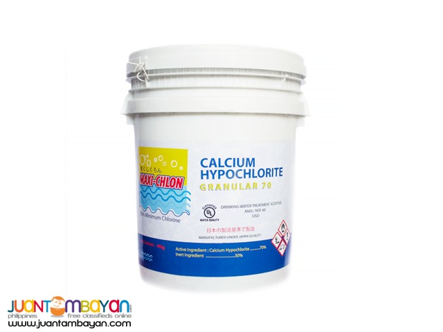 Maxi-Chlon Powder Chlorine 70% Granules 40 kilos