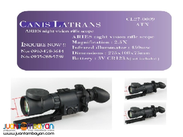 CANIS LATRANS''NIGHT VISION SCOPE