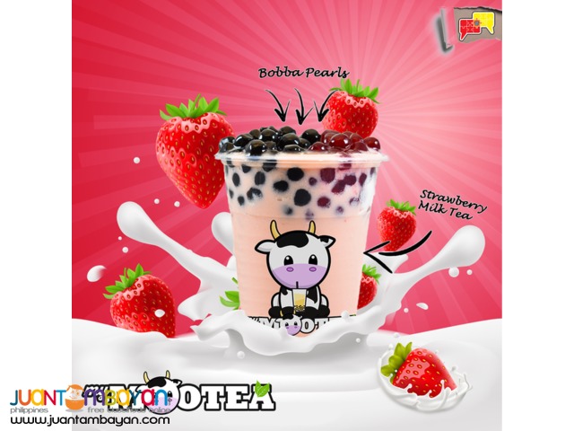 Food Cart Franchise Emotea Milk Tea Fruit Tea Iced Coffee