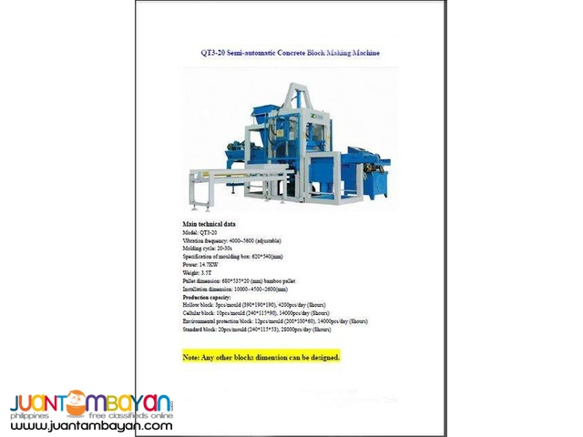 HOLLOW BLOCK MAKING MACHINE