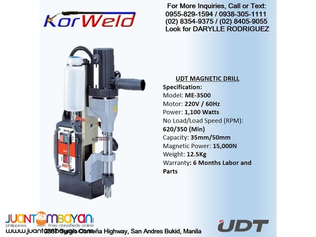 Magnetic Drill -  UDT ME3500
