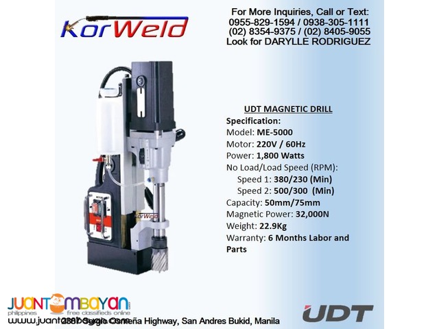 Magnetic Drill - UDT ME5000
