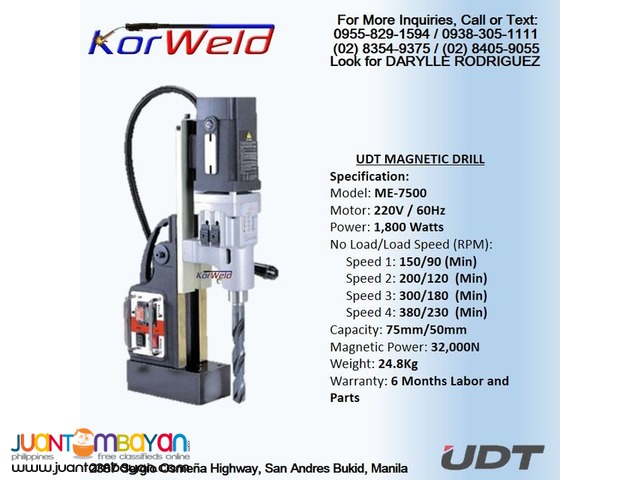 Magnetic Drill - UDT ME7500
