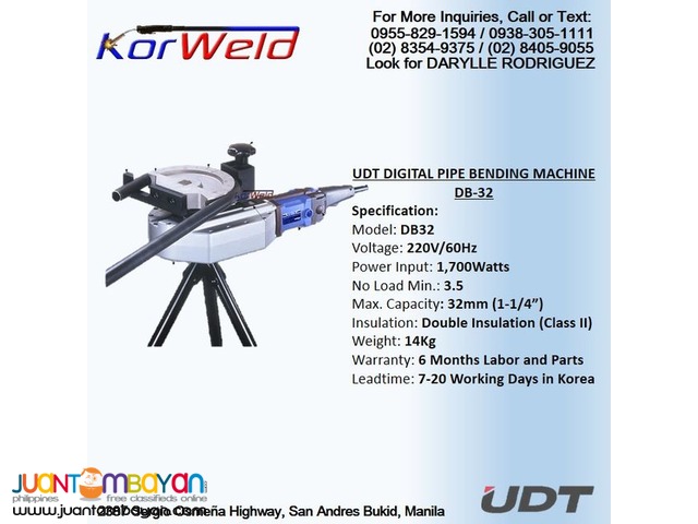 Digital Pipe Bending Machine - UDT DB32
