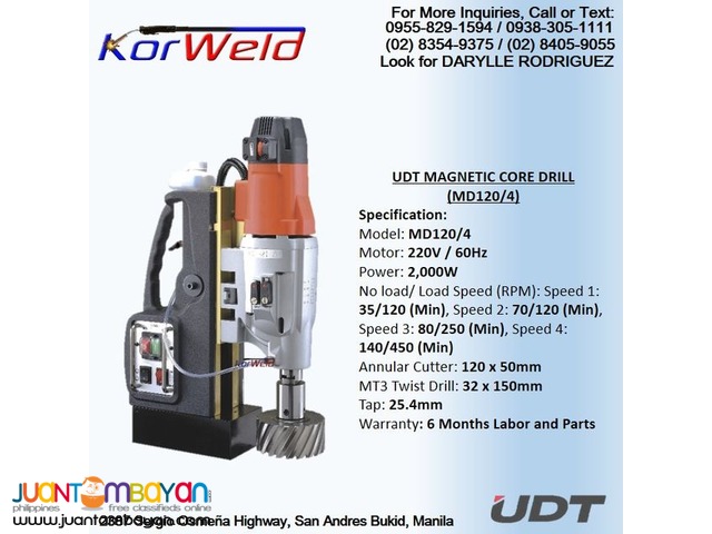 Magnetic Drill - UDT MD120