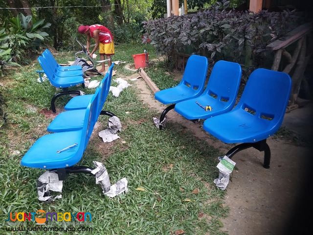 Gang Chair ( Metal ) ( Plastic ) 3 4 5 Seater 