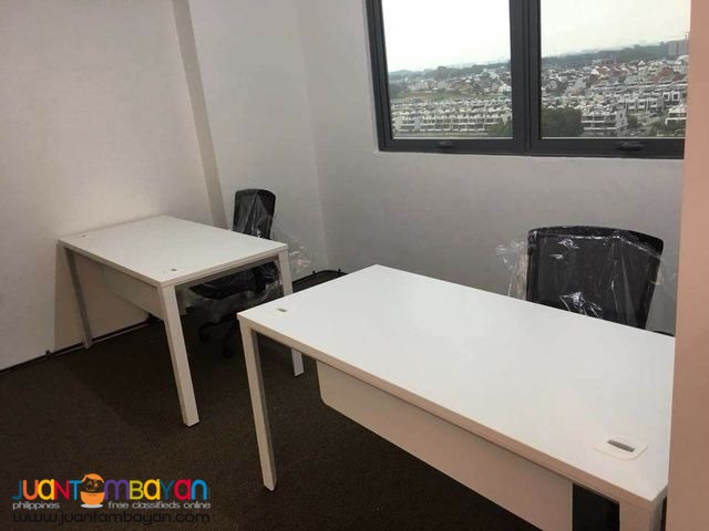 Customized Table (Metal Legs) Light Gray Color 