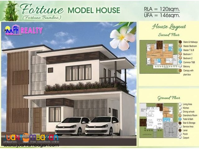 FORTUNE MODEL – 4BR 3TB HOUSE IN BAMBOO BAY RES CATARMAN LILOAN
