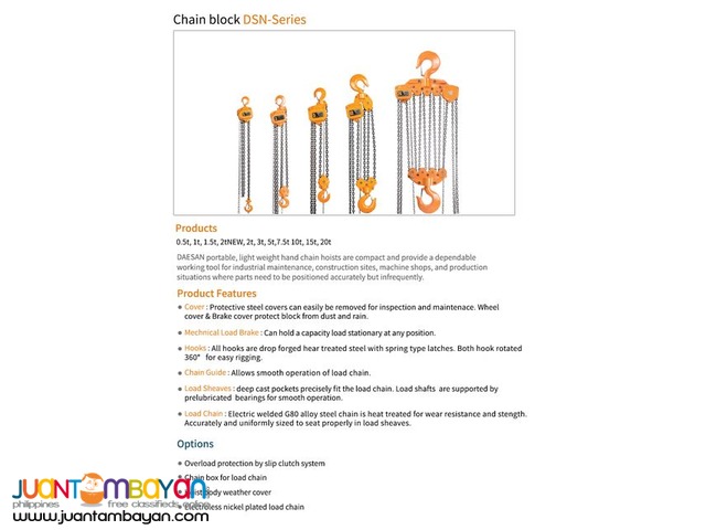 DAESAN CHAIN BLOCK (MADE IN KOREA)