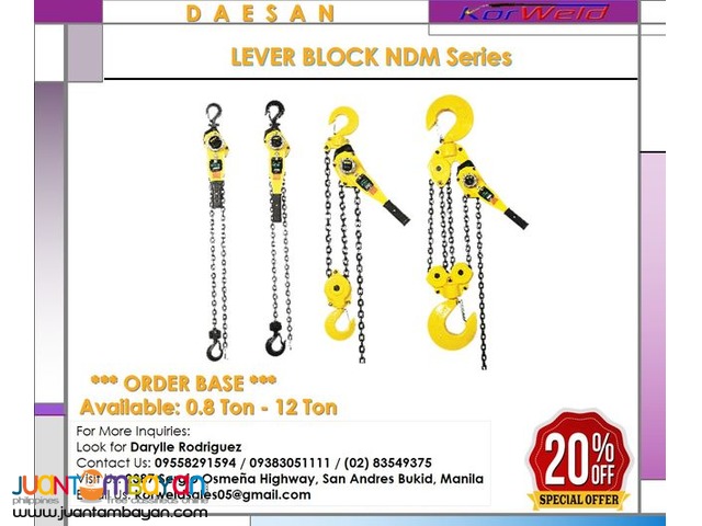 DAESAN LEVER BLOCK NDM SERIES (MADE IN KOREA)
