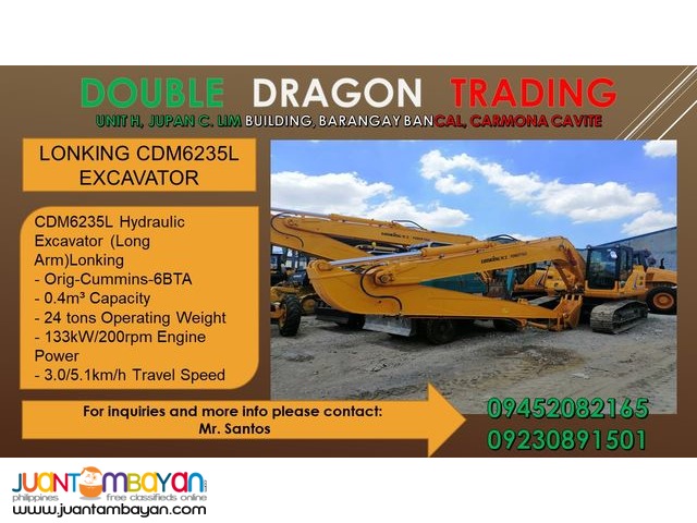 LONKING CDM6235L BACKHOE / EXCAVATOR LONKING CDM6235L BACKHOE / EXCAVATOR