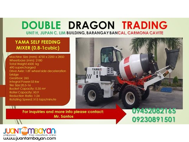 YAMA SELF LOADING MIXER .08-1.0 CBM YAMA SELF LOADING MIXER .08-1.0 CBM