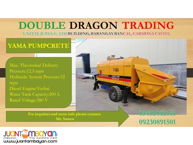 YAMA Concrete Pump YAMA Concrete Pump