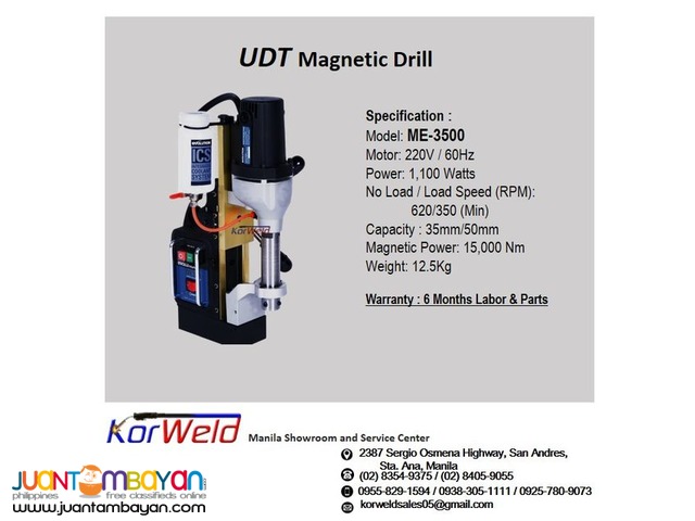 UDT MAGNETIC DRILL ME3500 (35MM/50MM)