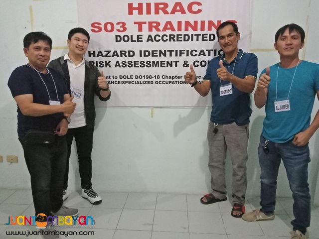 HIRAC Training Face To Face for Safety Officer DOLE Training