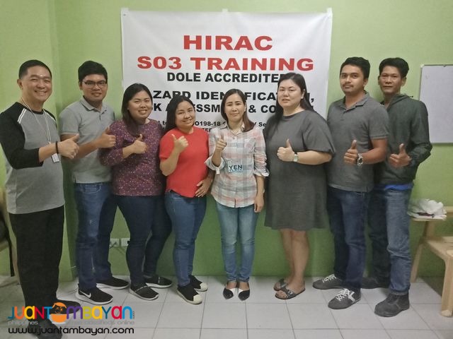 Face To Face HIRAC Training Training for Safety Officers DOLE Training