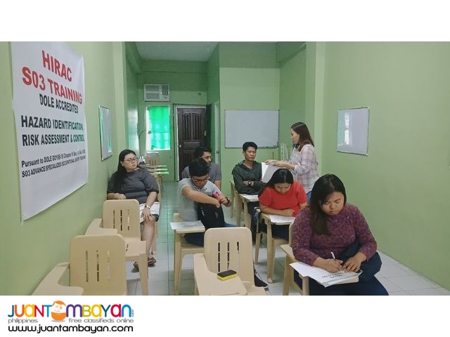 HIRAC Training Face To Face for Safety Officer DOLE Training