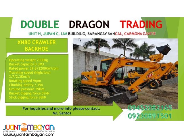 YAMA XN80-E BACKHOE EXCAVATOR YAMA XN80-E BACKHOE EXCAVATOR
