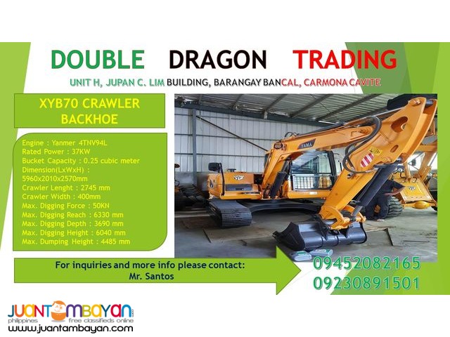 YAMA XY B70 BACKHOE EXCAVATOR YAMA XY B70 BACKHOE EXCAVATOR