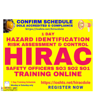 Online HIRAC Training DOLE Accredited Training for Safety Officers