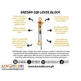Lever Block 2 Ton D1 Type (Made In Korea)