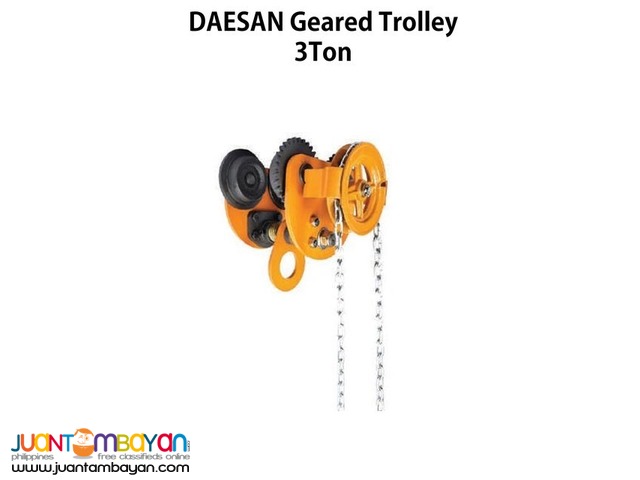 Geared Trolley 3 Ton (Made In Korea)