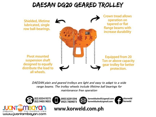 Geared Trolley DG20 (Made In Korea)