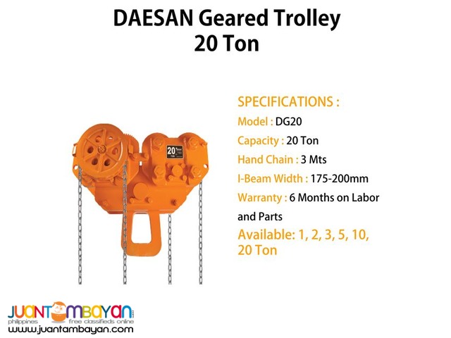 Geared Trolley DG20 (Made In Korea)