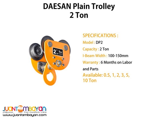 Plain Trolley 2 Ton (Made in Korea)