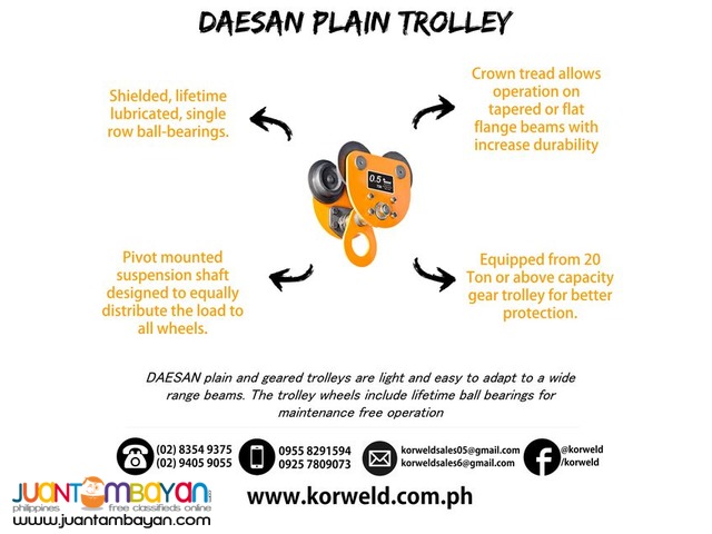Plain Trolley 0.5 Ton (Made In Korea)