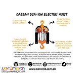 Electric Hoist 10 Ton Hook Suspension (Made In Korea)