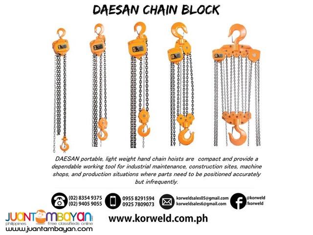 Chain Block 10 Ton (Made In Korea)