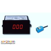 Panel Tachometer, RPM Meter, Speed Meter with Inductive Sensor