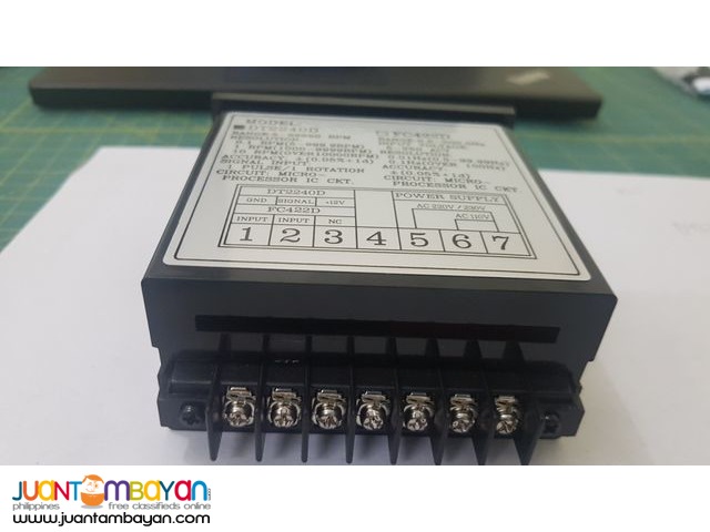 Panel Tachometer, RPM Meter, Speed Meter with Inductive Sensor