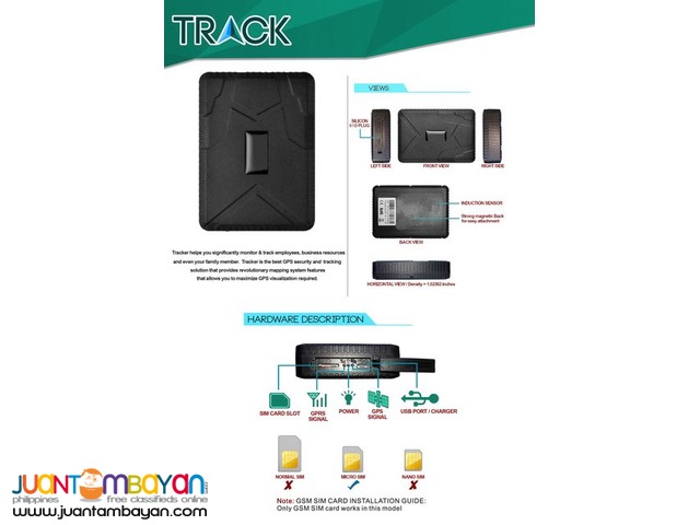 TRACK GPS system for monitoring