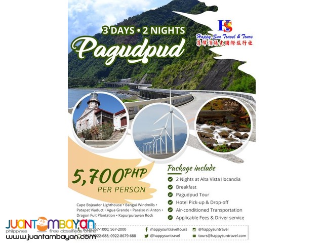 3D2N Pagudpud Tour Package 3D2N Pagudpud Tour Package