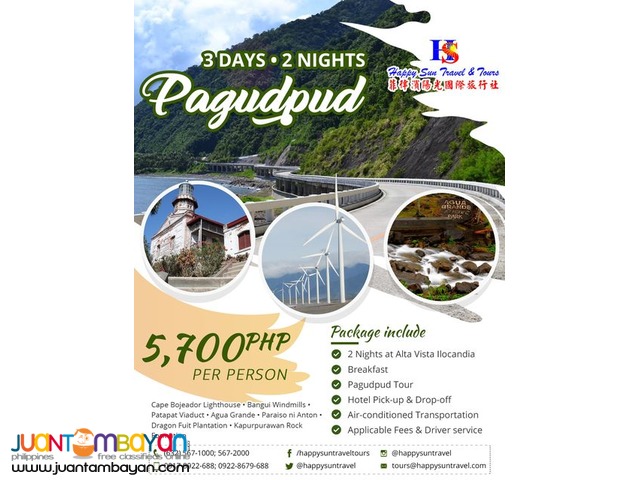 3D2N Pagudpud Tour Package