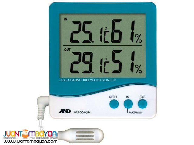 Thermohygrometer, Hygrometer, IN/OUT Temperature & Humidity