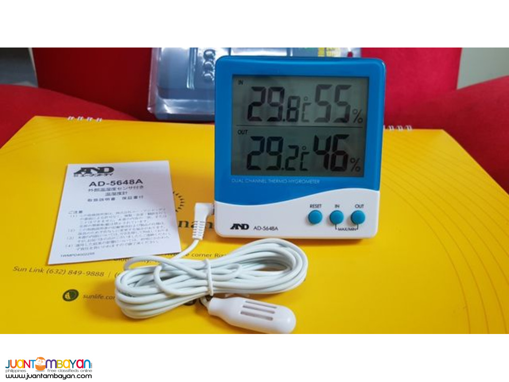 Thermohygrometer, Hygrometer, IN/OUT Temperature & Humidity