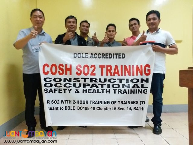 Safety Officer Training Cosh Training Quezon City Dole Accredited
