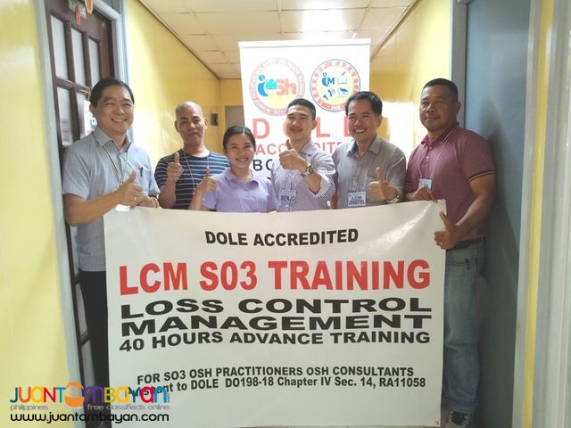 So3 Training Safety Officer 3 Lcm Training Dole Accredited Qc
