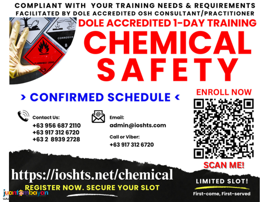 Chemical Safety Training dOLE Accredited Training Online