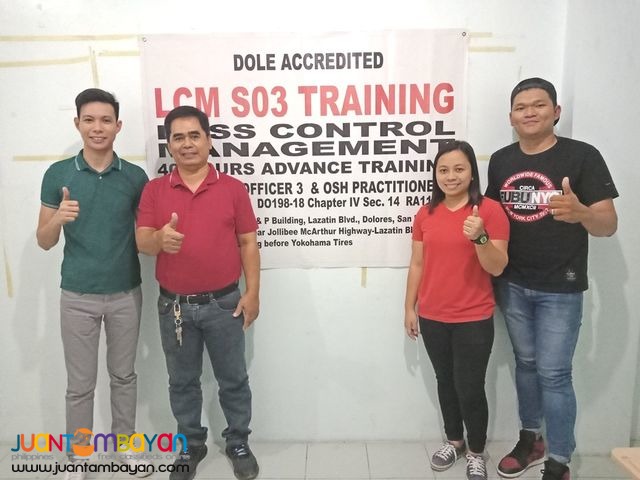 LCM HIRAC Safety Officer 3 SO3 Training DOLE Training Face To Face