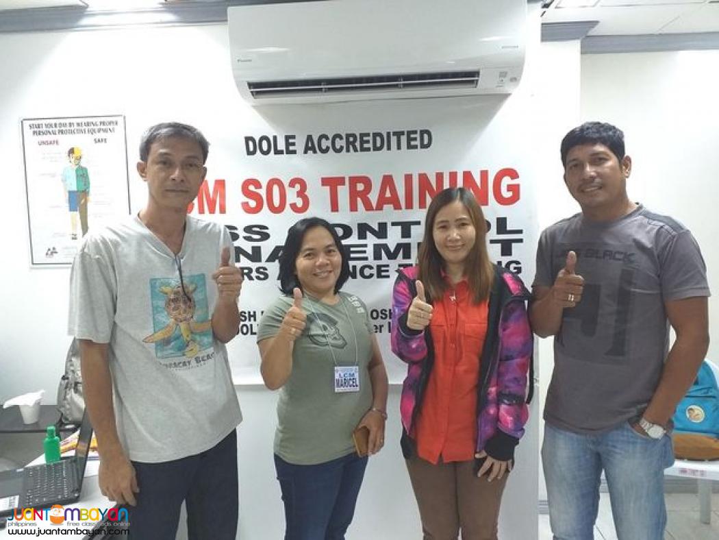 LCM HIRAC Safety Officer 3 SO3 Training DOLE Training Face To Face