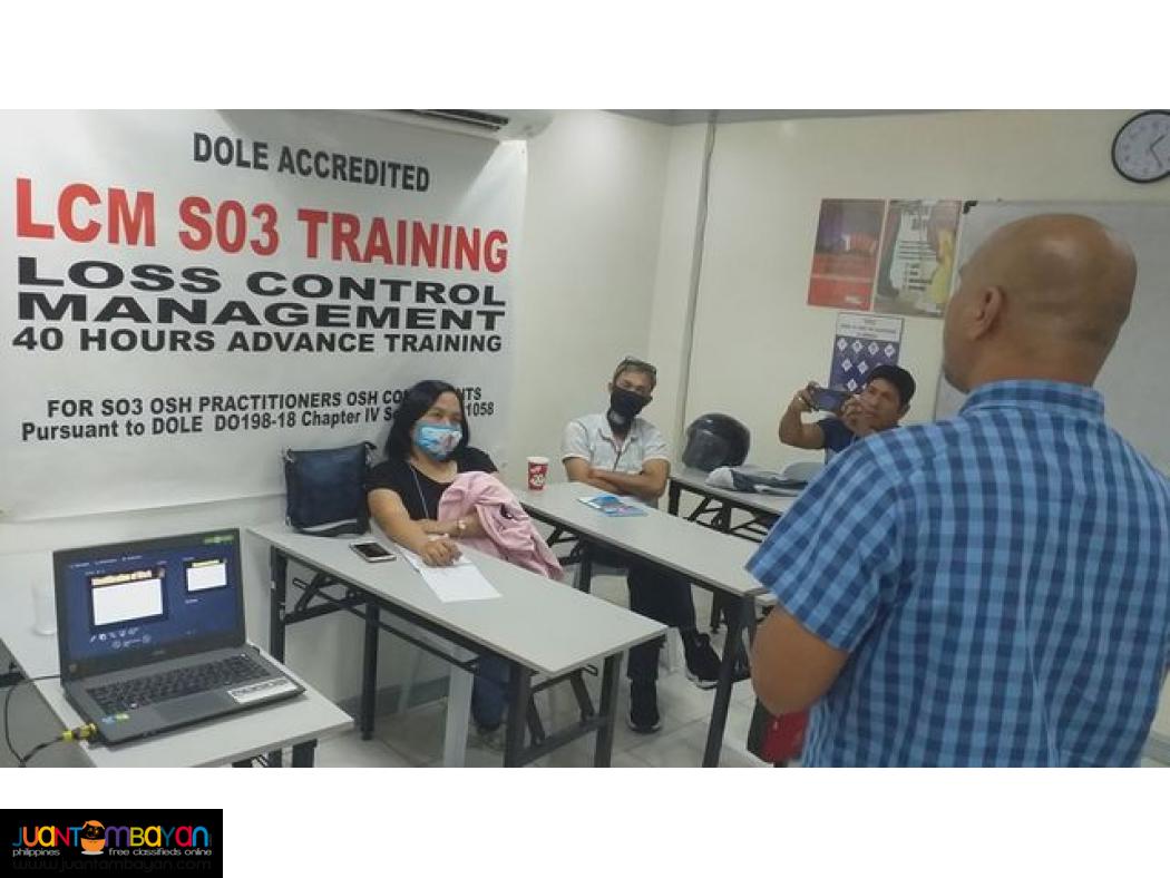 LCM HIRAC Safety Officer 3 SO3 Training DOLE Training Face To Face