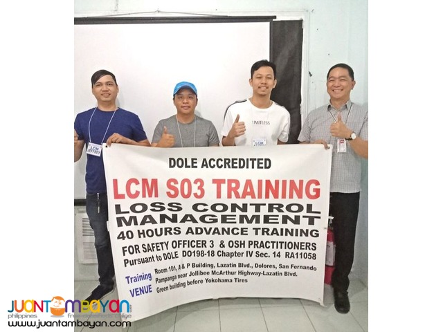 LCM HIRAC Safety Officer 3 SO3 Training DOLE Training Face To Face