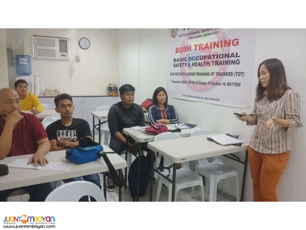 SO3 Training Safety Officer 3 Training jHA DOLE SO2 SO1 Training