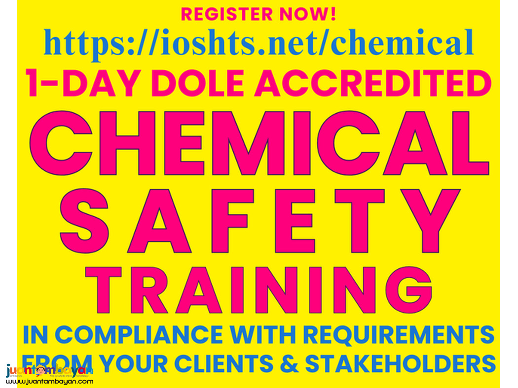 Chemical Safety Training dOLE Accredited Training Online