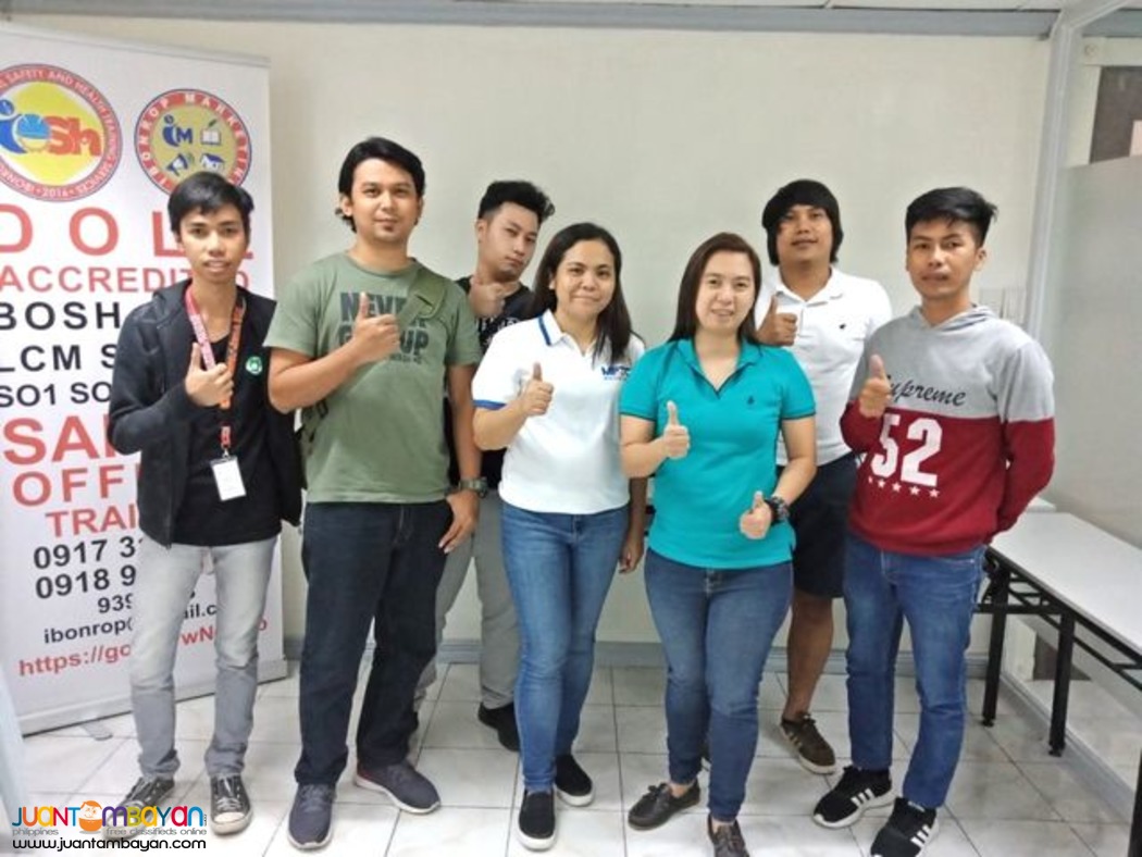 SO3 Training Safety Officer 3 Training jHA DOLE SO2 SO1 Training